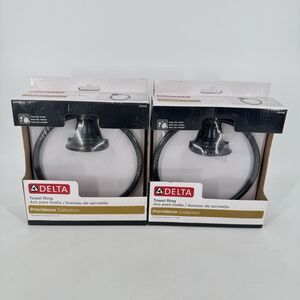 Delta Providence 134438 Towel Ring Set of 2 Venetian Bronze Bathroom NEW